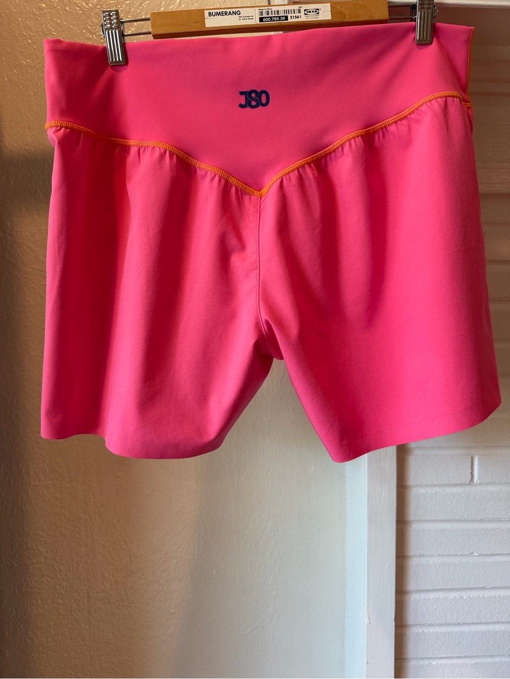 J80 Fit High-Waist Performance Shorts in Bright Pink XXL